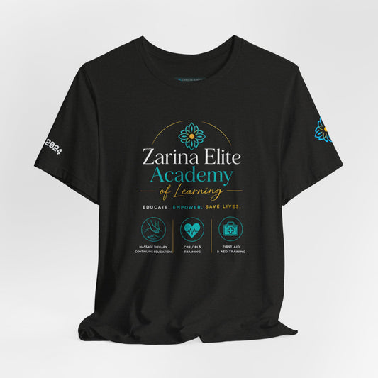 Academy of Learning Logo Tee — Heals. Saves. Educational Charity T‑Shirt