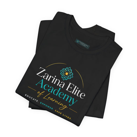 Academy of Learning Logo Tee — Heals. Saves. Educational Charity T‑Shirt